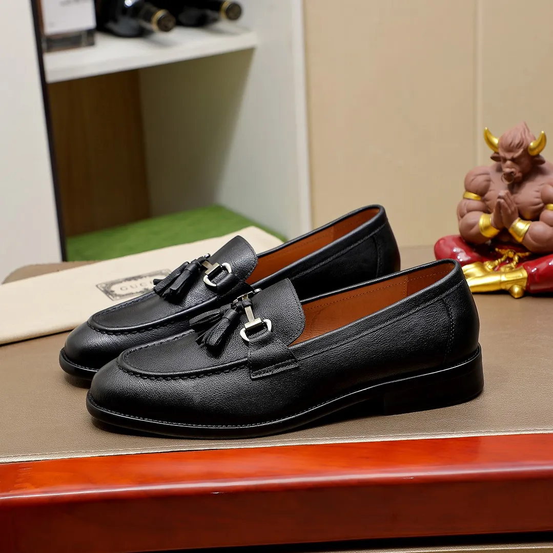 Men's men's shoes💰480💰💰🎩🎩🔥🔥Gucci GUCCI official website men's business formal leather shoes updated💥Hong Kong counters synchronize new styles💥completely one-to-one replica shipment👍zero gap in counter quality 0⃣️all made of imported cowhide with original hardware buckles➕🐂leather lining, color, code matching 38-45(46.Customized)